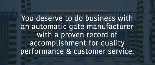Automatic Gate Manufacturers with A Proven Record