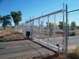 Chain Link Cantilever Gate by TYMETAL