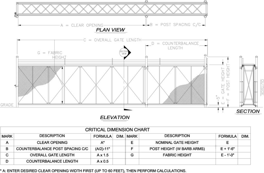 Fortress Box Frame Cantilever Slide Gate