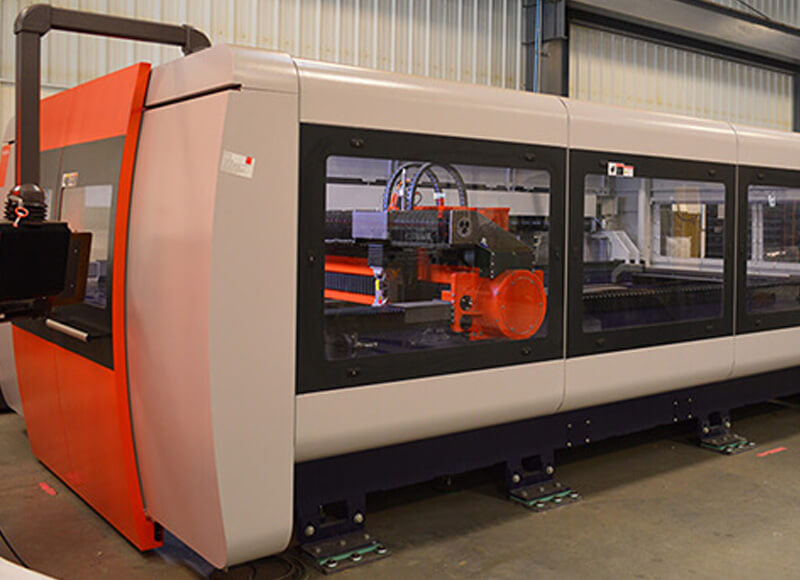 Laser cutting facility