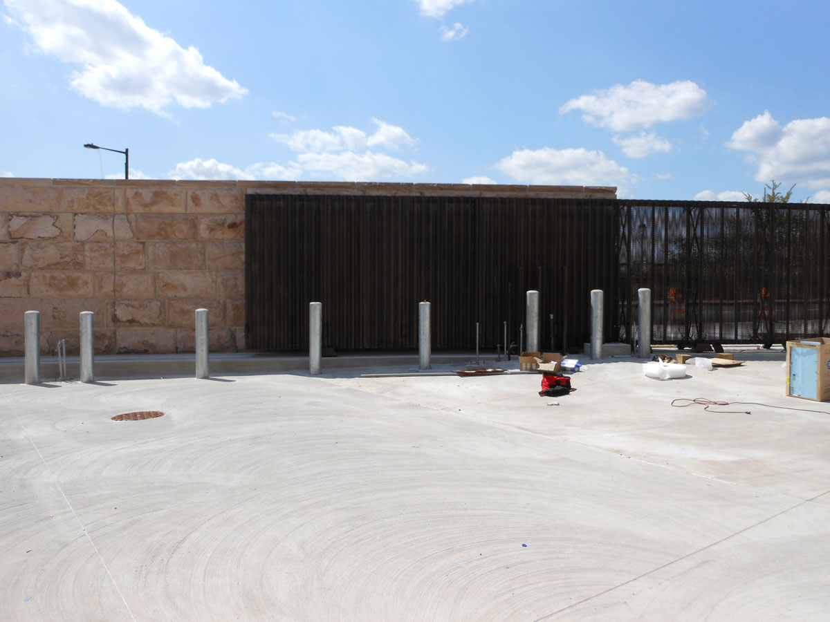 Philadelphia Museum of Art gate from inside