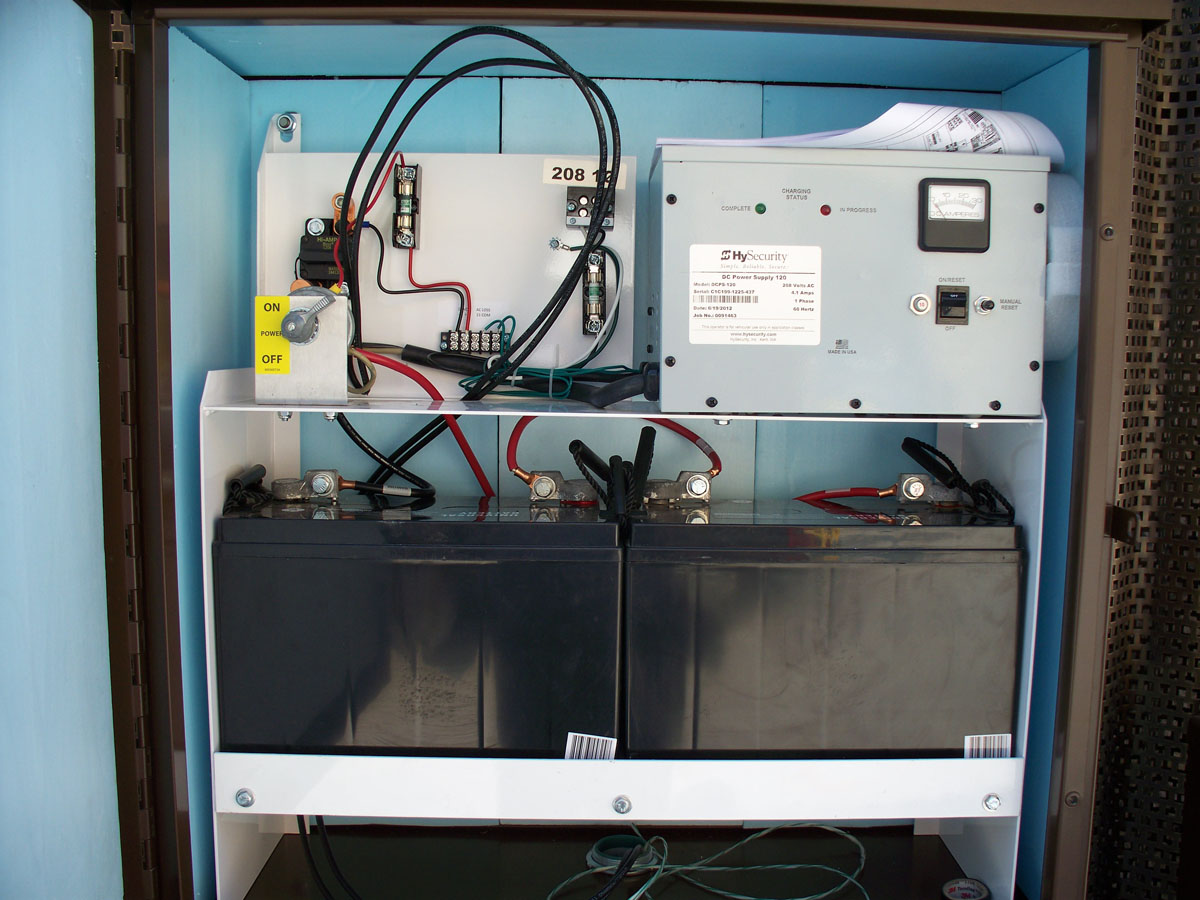 Philadelphia Museum of Art gate battery box