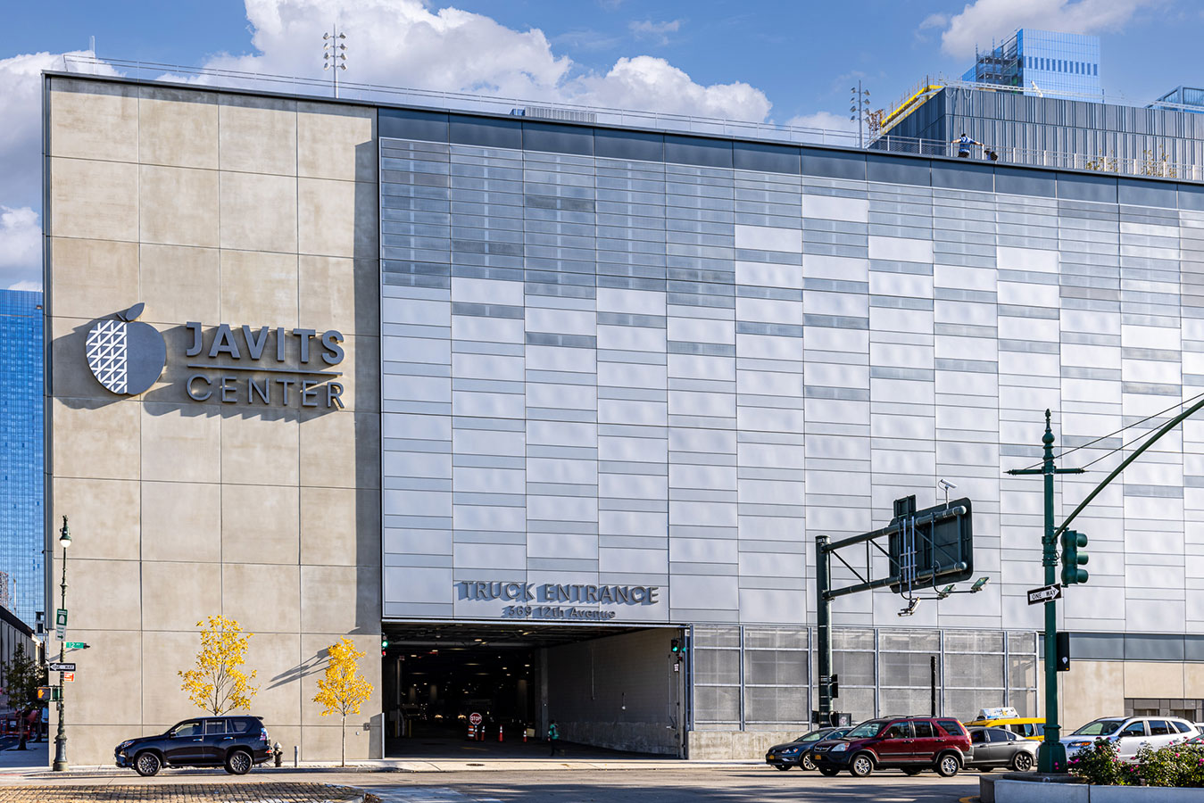 Jacob Javits Convention Center exterior from across the street