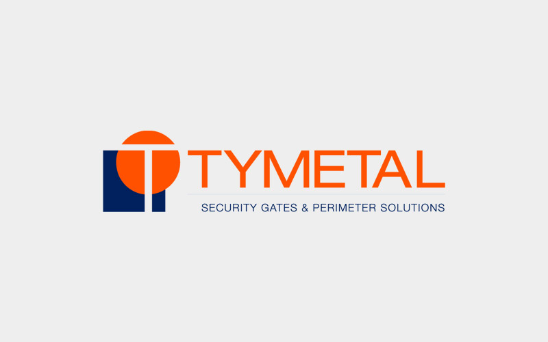 Tymetal logo on gray
