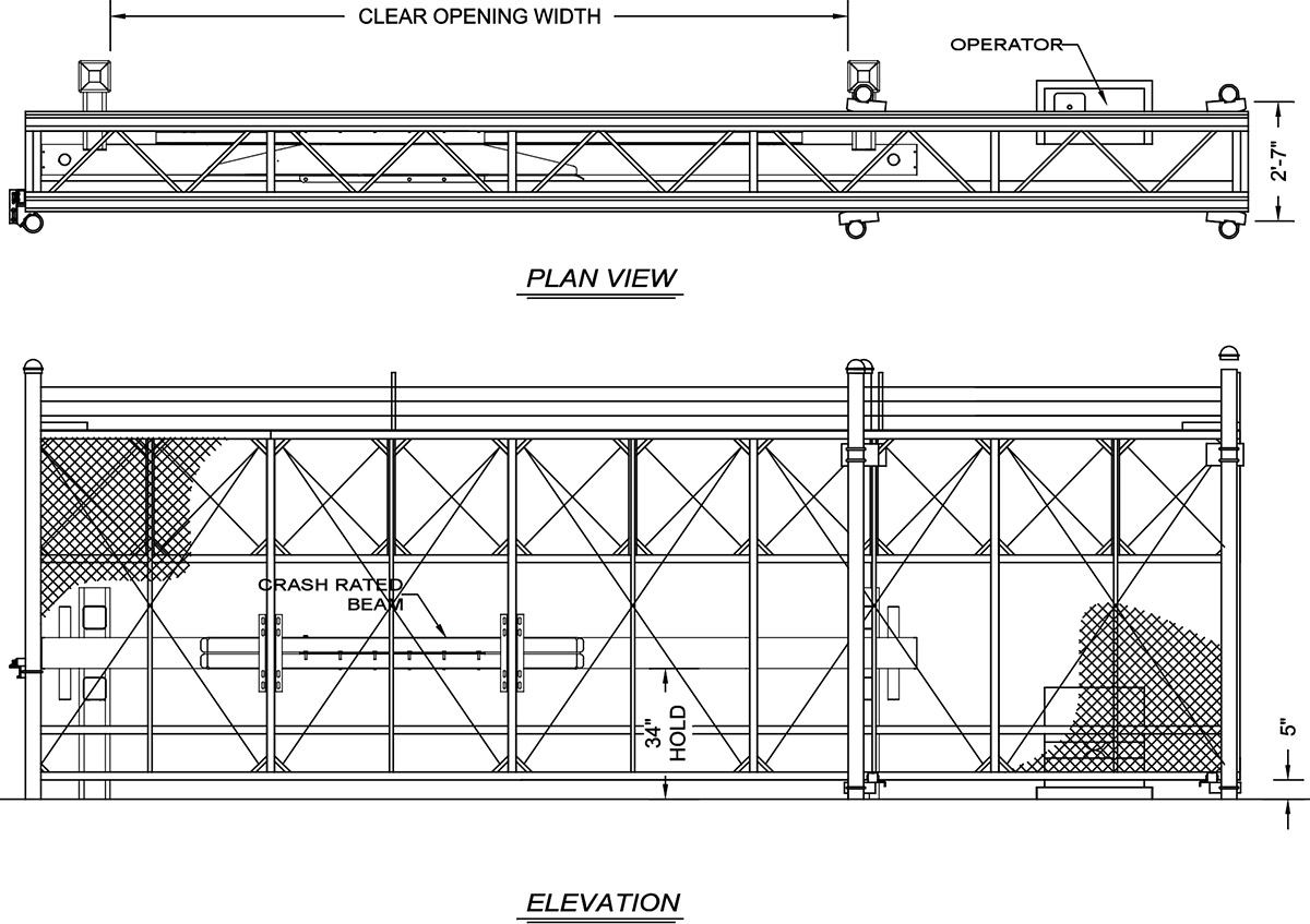 Crash Barrier Elevation
